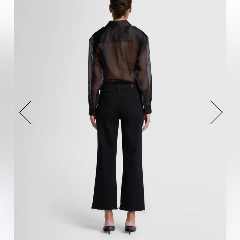 7 for all mankind black jeans - Picture 4 of 12